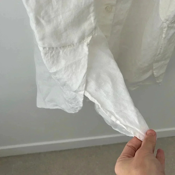 Ludia  k. 100% linen oversized white tunic - Picture 7 of 13